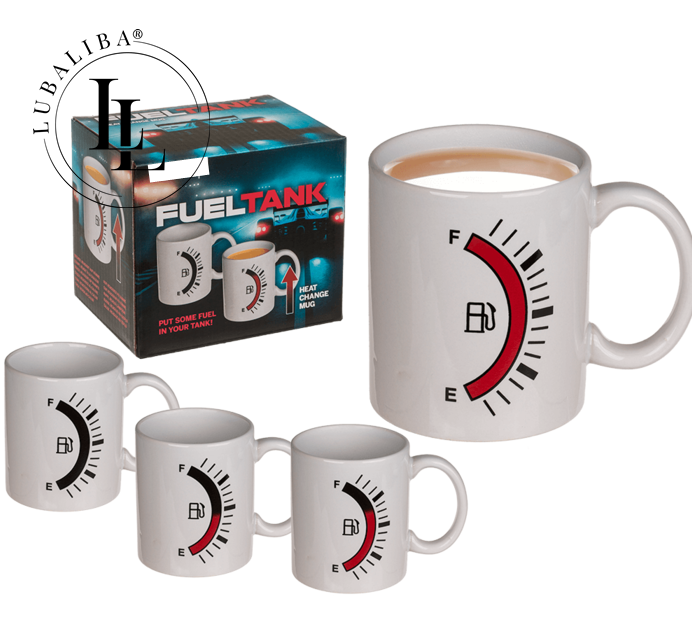 Tasse Tankanzeige reagiert auf Wärme | Keramiktasse | Zaubertasse